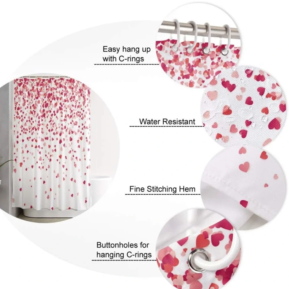 Valentines Shower Curtain